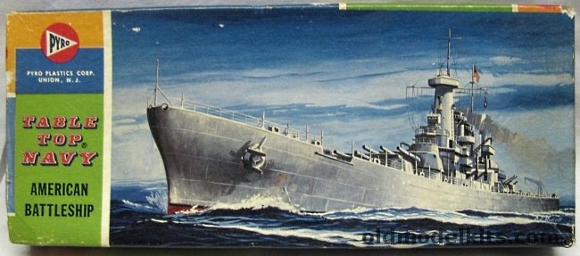 Pyro 1/1200 USS Washington Battleship - Table Top Navy, C389-50 plastic model kit
